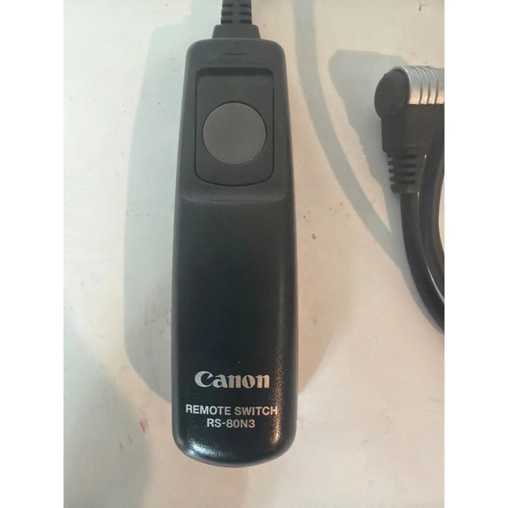 Canon RS-80N3 Remote Switch Wired Shutter Release for EOS Cameras Black